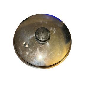 Vtg Saladmaster Replacement Lid Vapo Steam Vented Silver 8" Skillet Pot Pan